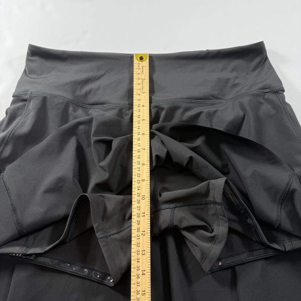 Athleta Ace Tennis Skort 15.5" Black Athletic Skirt with Built-in Shorts Large - Picture 12 of 16
